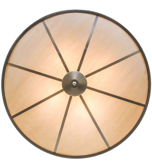Commerce 4 Light 45" Wide Semi-Flush Bowl Ceiling Fixture - Nickel Finish