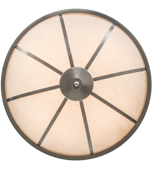 Commerce 4 Light 35" Wide Semi-Flush Bowl Ceiling Fixture - Nickel Finish