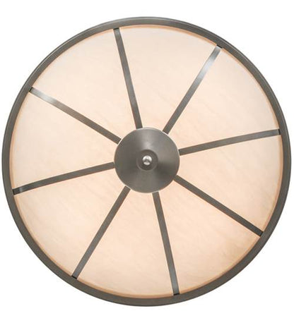 Commerce 4 Light 35" Wide Semi-Flush Bowl Ceiling Fixture - Nickel Finish