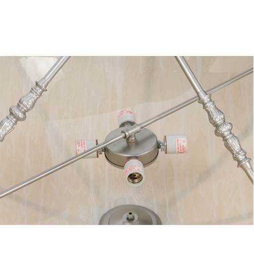 Commerce 4 Light 35" Wide Semi-Flush Bowl Ceiling Fixture - Nickel Finish