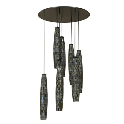 Meyda Tiffany Checkers 7 Light 46" Wide Multi Light Pendant