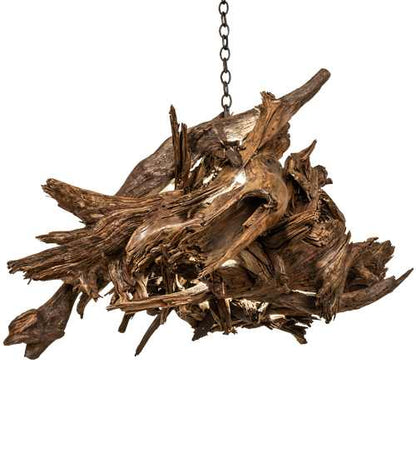Driftwood 38" Wide Abstract Pendant