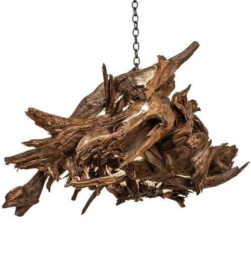 Driftwood 38" Wide Abstract Pendant