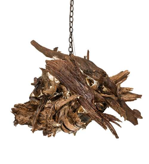 Driftwood 38" Wide Abstract Pendant