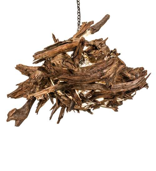 Driftwood 38" Wide Abstract Pendant