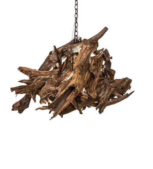 Driftwood 38" Wide Abstract Pendant