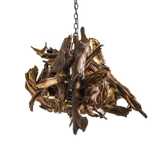 Driftwood 38" Wide Abstract Pendant