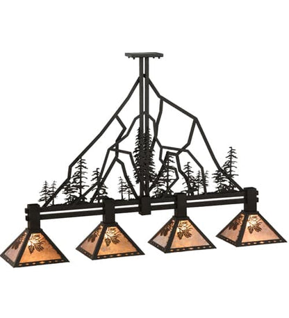 Tall Pines 4 Light 12" Wide Linear Pendant