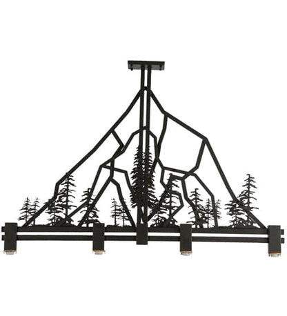 Tall Pines 4 Light 12" Wide Linear Pendant