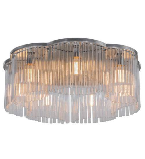 Ivela 7 Light 32" Wide Flush Mount Ceiling Fixture
