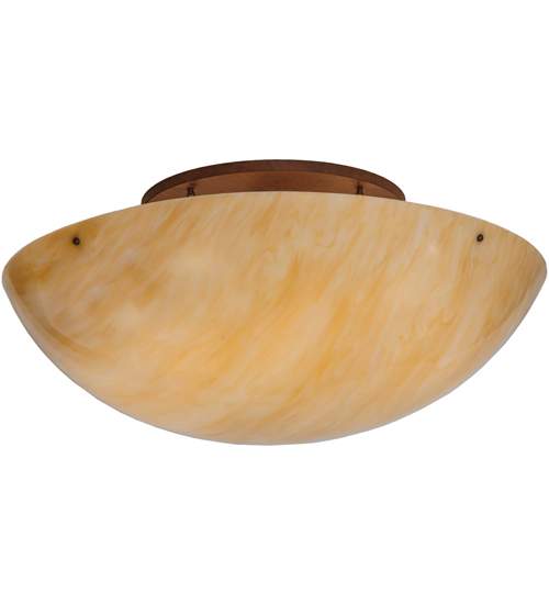 Artesia 8 Light 48" Wide Semi-Flush Bowl Ceiling Fixture - Cortez Gold Finish