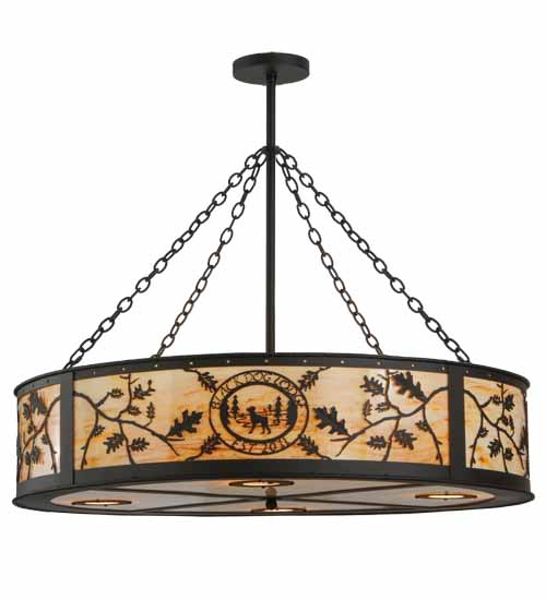 Personalized 6 Light 45" Wide Suspension Pendant