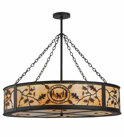 Personalized 6 Light 45" Wide Suspension Pendant