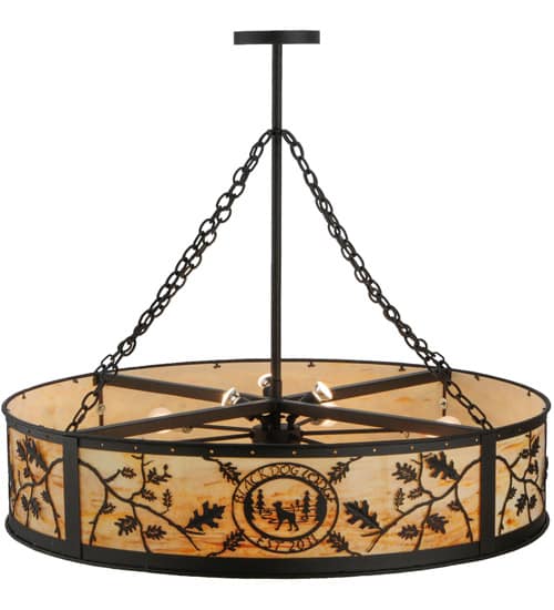 Personalized 6 Light 45" Wide Suspension Pendant