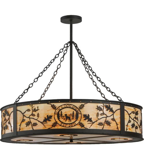 Personalized 6 Light 45" Wide Suspension Pendant