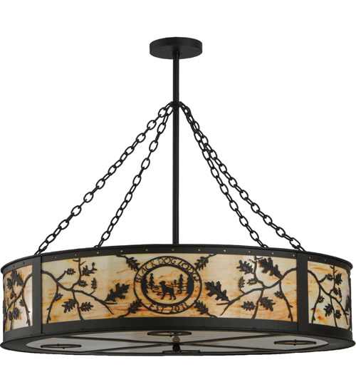 Personalized 6 Light 45" Wide Suspension Pendant