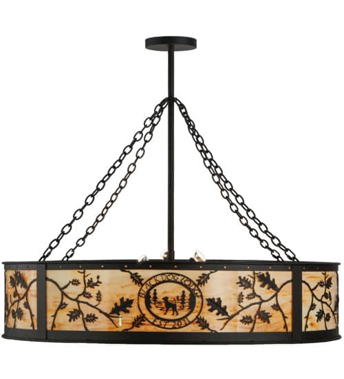Personalized 6 Light 45" Wide Suspension Pendant