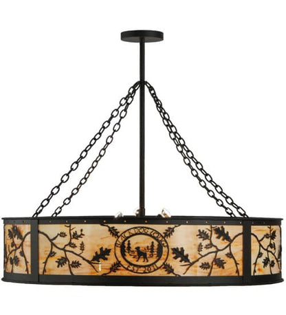 Personalized 6 Light 45" Wide Suspension Pendant