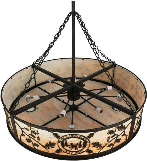 Personalized 6 Light 45" Wide Suspension Pendant