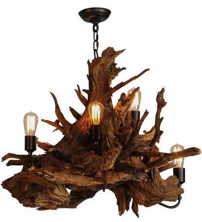 Driftwood 5 Light 30" Wide Abstract Chandelier