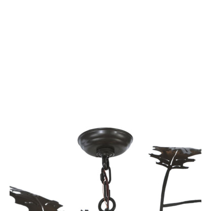 Meyda Tiffany Greenbriar Oak 6 Light 52" Wide Pendant