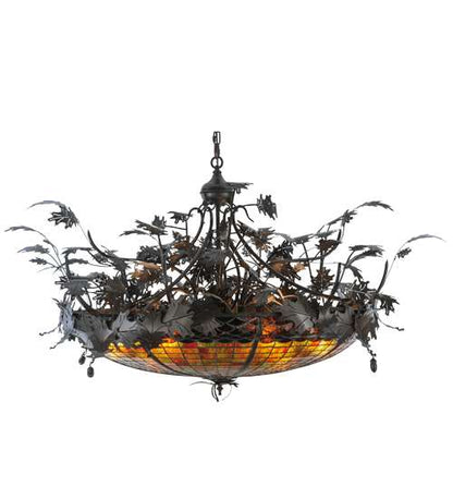 Greenbriar Oak 6 Light 52" Wide Pendant