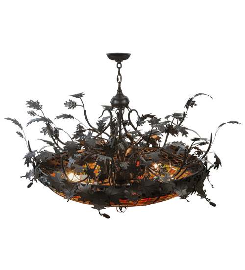 Greenbriar Oak 6 Light 52" Wide Pendant
