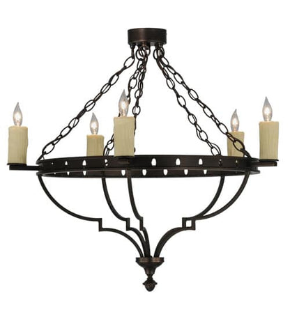 Bottini 5 Light 31" Wide Semi-Flush Ceiling Fixture