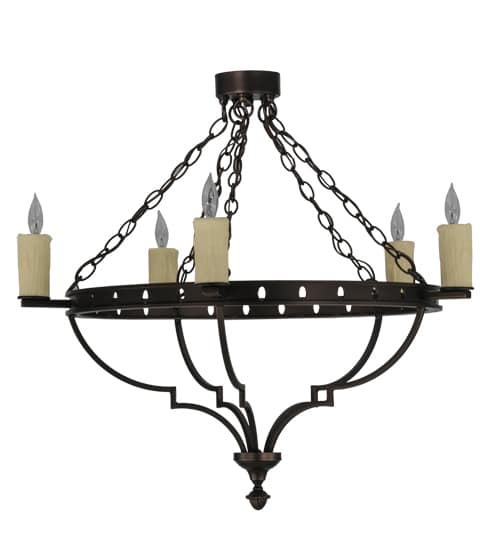 Bottini 5 Light 31" Wide Semi-Flush Ceiling Fixture