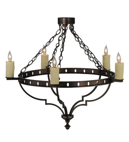 Bottini 5 Light 31" Wide Semi-Flush Ceiling Fixture