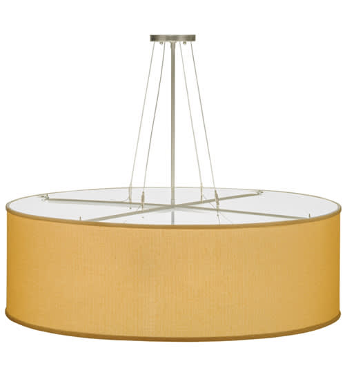 Cilindro Honey Bombay 3 Light 36" Wide Semi-Flush Drum Ceiling Fixture