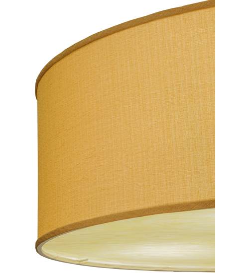Cilindro Honey Bombay 3 Light 36" Wide Semi-Flush Drum Ceiling Fixture