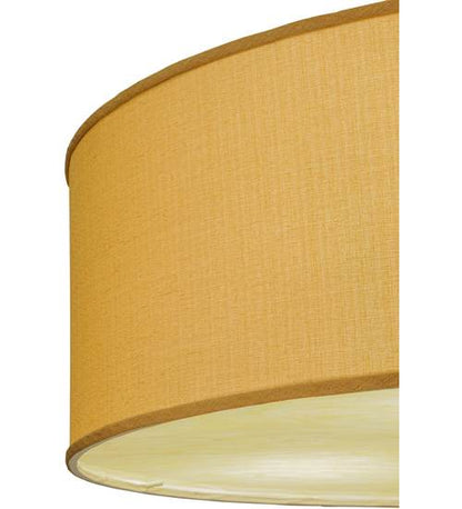 Cilindro Honey Bombay 3 Light 36" Wide Semi-Flush Drum Ceiling Fixture