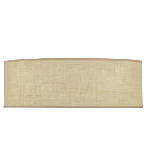 Cilindro 3 Light 36" Wide Semi-Flush Drum Ceiling Fixture with White Burlap Shade - Nickel Finish - GX24q-3 Bulb Base