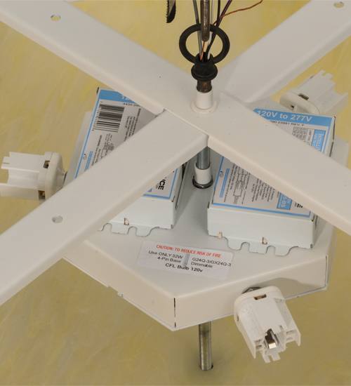 Cilindro 3 Light 36" Wide Semi-Flush Drum Ceiling Fixture with White Burlap Shade - Nickel Finish - GX24q-3 Bulb Base