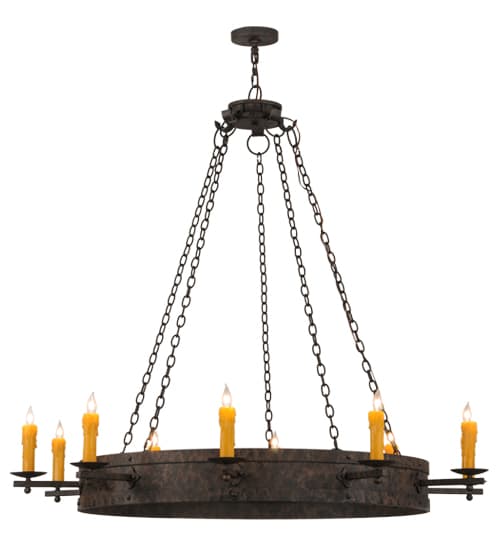 Parnella 10 Light 60" Wide Taper Candle Ring Chandelier
