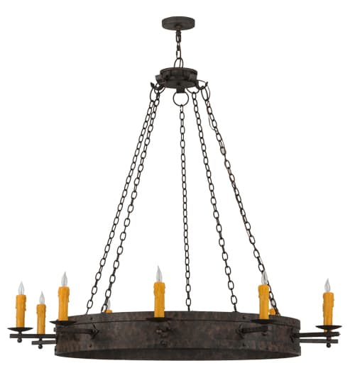 Parnella 10 Light 60" Wide Taper Candle Ring Chandelier