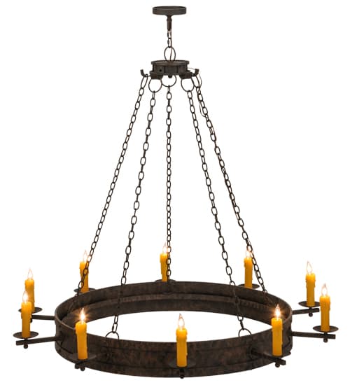 Parnella 10 Light 60" Wide Taper Candle Ring Chandelier