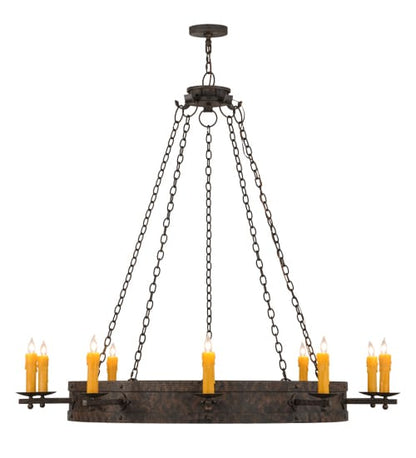 Parnella 10 Light 60" Wide Taper Candle Ring Chandelier