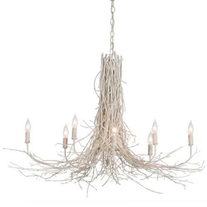 Twigs 8 Light 20" Wide Candle Style Chandelier