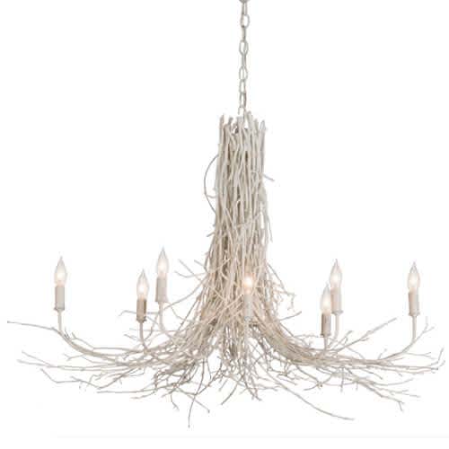 Twigs 8 Light 20" Wide Candle Style Chandelier