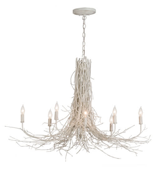 Twigs 8 Light 20" Wide Candle Style Chandelier