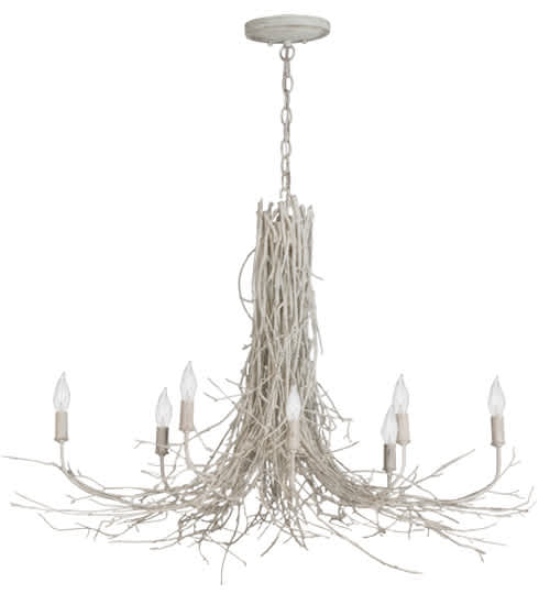 Twigs 8 Light 20" Wide Candle Style Chandelier