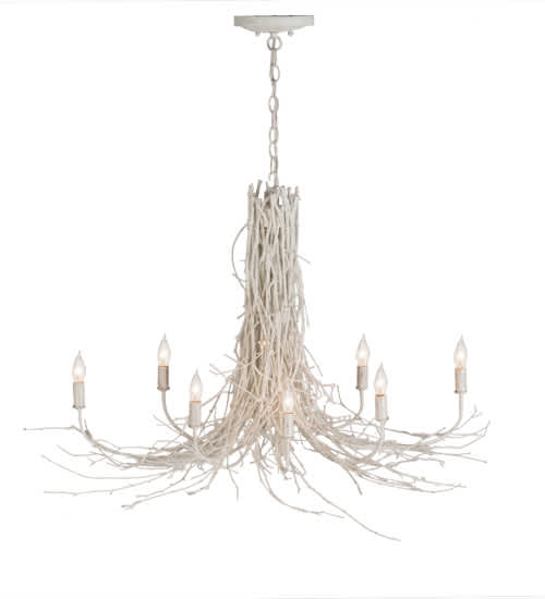 Twigs 8 Light 20" Wide Candle Style Chandelier