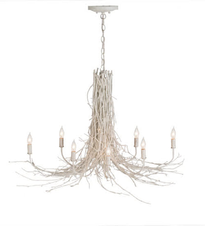 Twigs 8 Light 20" Wide Candle Style Chandelier