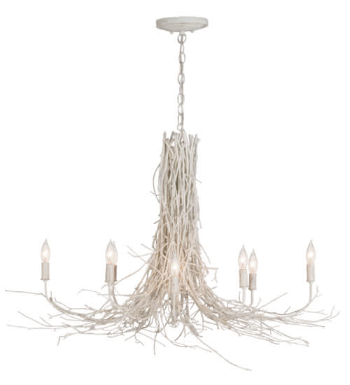 Twigs 8 Light 20" Wide Candle Style Chandelier
