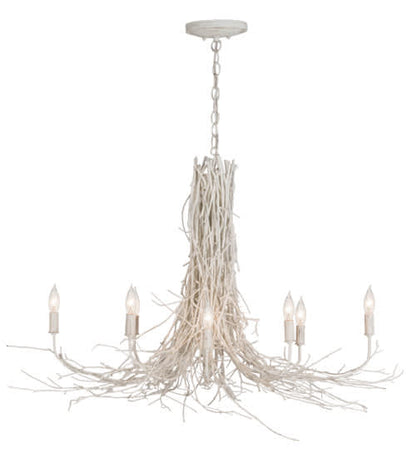 Twigs 8 Light 20" Wide Candle Style Chandelier