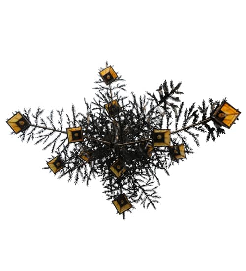 Pine Branch Valley View 12 Light 52" Wide Chandelier