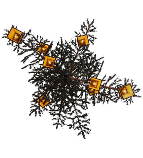 Pine Branch 8 Light 48" Wide Chandelier