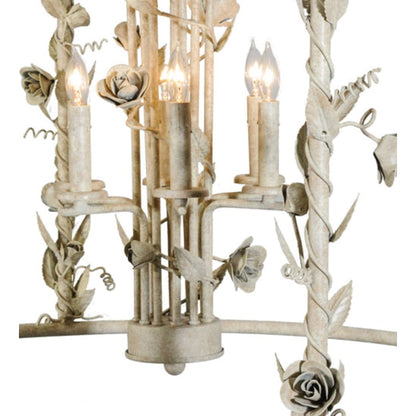 Meyda Tiffany Rosa 12 Light 42" Wide Taper Candle Pendant